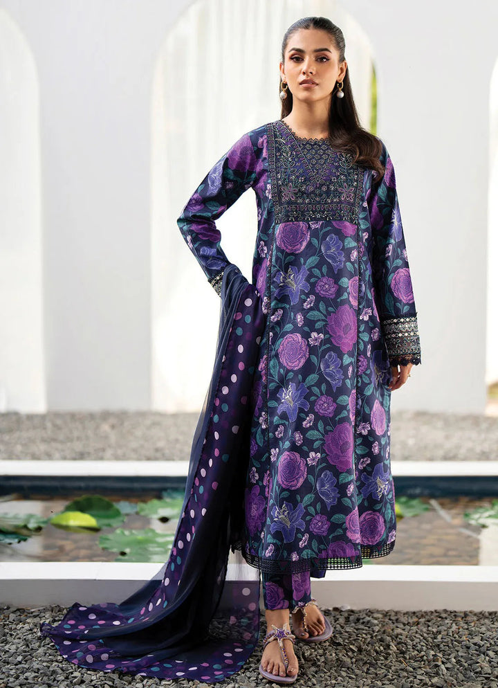 Summer Soriee By Xenia Embroidered Lawn Suit Unstitched 3 Piece ZE24SS Fariba - Summer Collection
