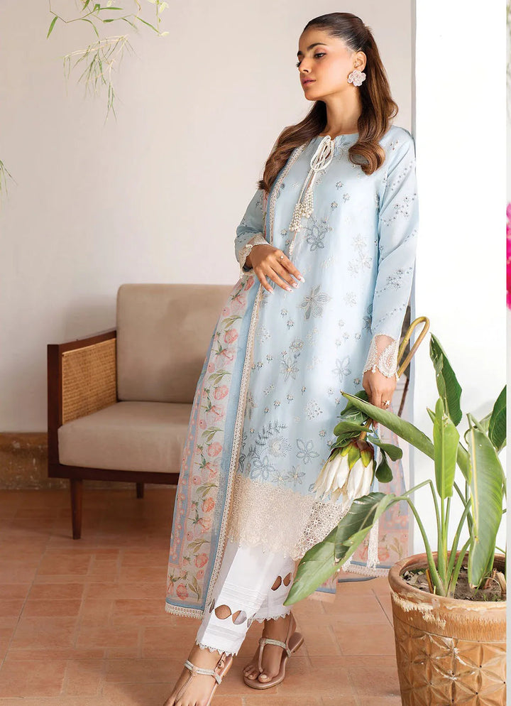 Summer Soriee By Xenia Embroidered Lawn Suit Unstitched 3 Piece ZE24SS Fiza - Summer Collection