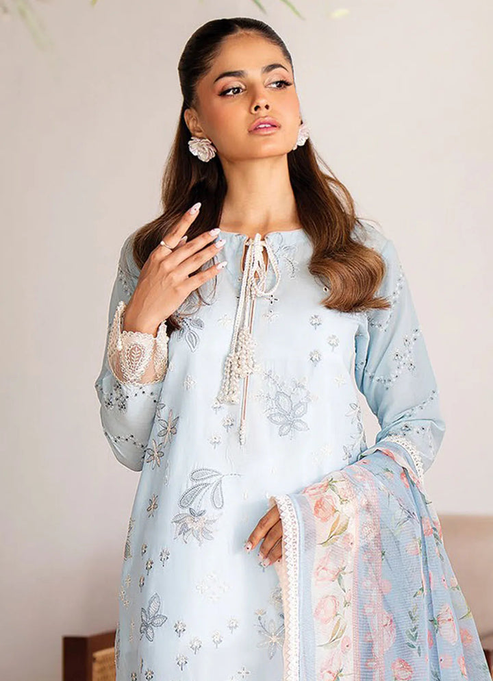 Summer Soriee By Xenia Embroidered Lawn Suit Unstitched 3 Piece ZE24SS Fiza - Summer Collection
