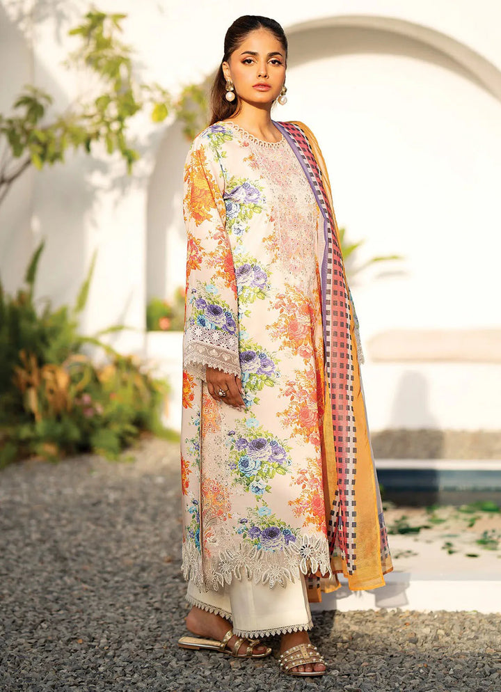 Summer Soriee By Xenia Embroidered Lawn Suit Unstitched 3 Piece ZE24SS Vaij - Summer Collection