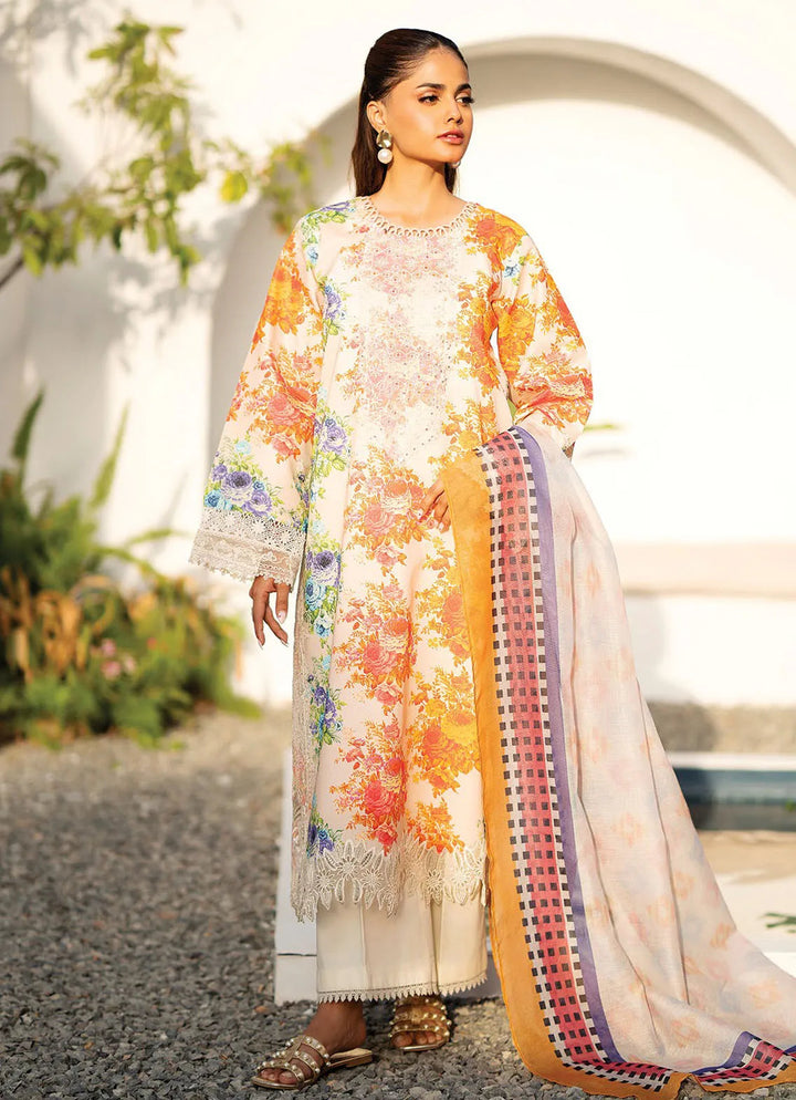 Summer Soriee By Xenia Embroidered Lawn Suit Unstitched 3 Piece ZE24SS Vaij - Summer Collection