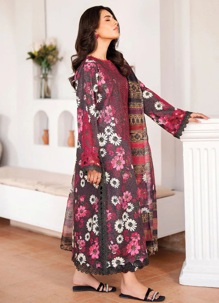 Summer Soriee By Xenia Embroidered Lawn Suit Unstitched 3 Piece ZE24SS Vashra - Summer Collection