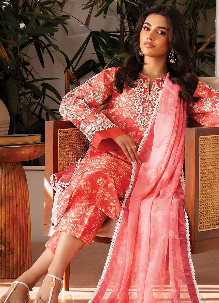 Summer Soriee By Xenia Embroidered Lawn Suit Unstitched 3 Piece ZE24SS Visai - Summer Collection