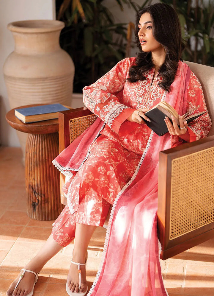 Summer Soriee By Xenia Embroidered Lawn Suit Unstitched 3 Piece ZE24SS Visai - Summer Collection