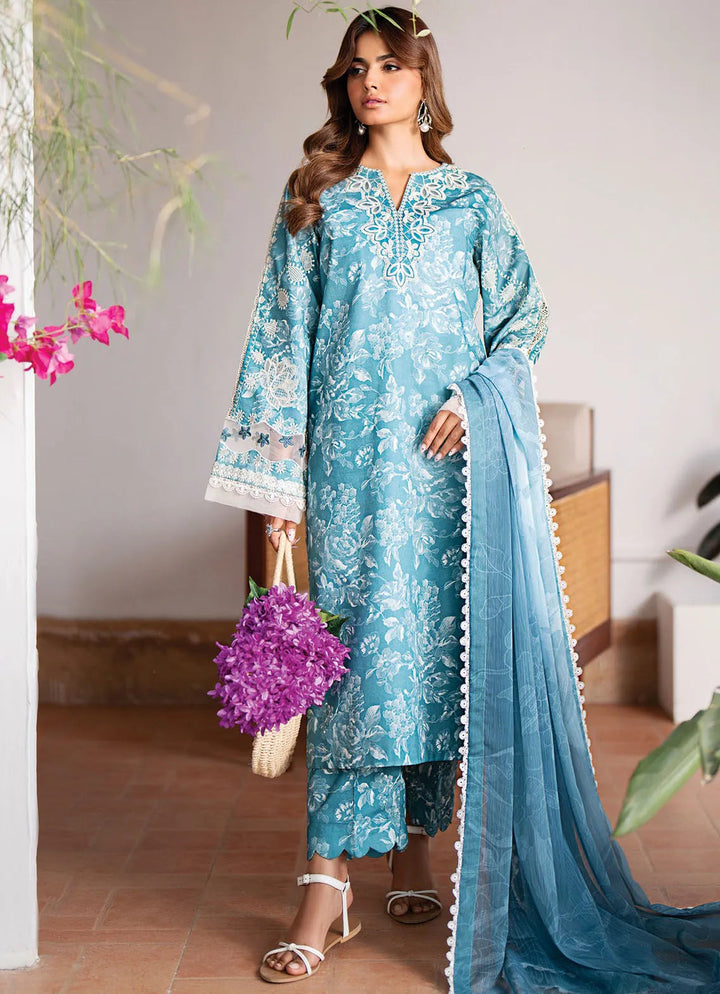 Summer Soriee By Xenia Embroidered Lawn Suit Unstitched 3 Piece ZE24SS Vizeh - Summer Collection