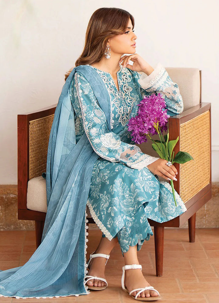Summer Soriee By Xenia Embroidered Lawn Suit Unstitched 3 Piece ZE24SS Vizeh - Summer Collection