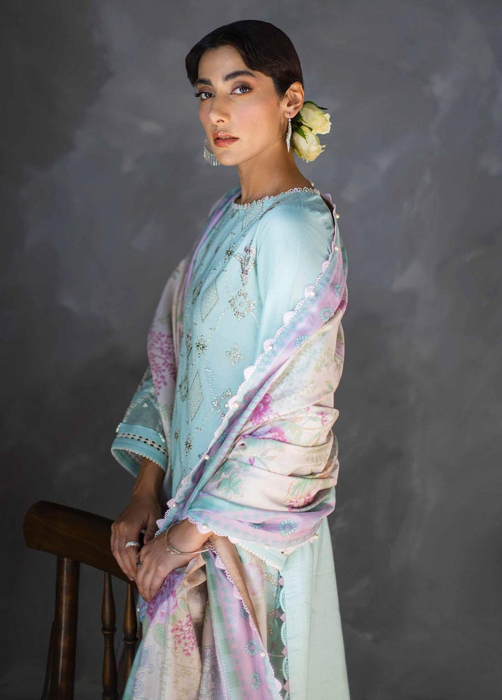 Sunehray Din By Seran Embroidered Lawn Suits Unstitched 3 Piece SRN23SD D-06 Meherbano - Festive Collection