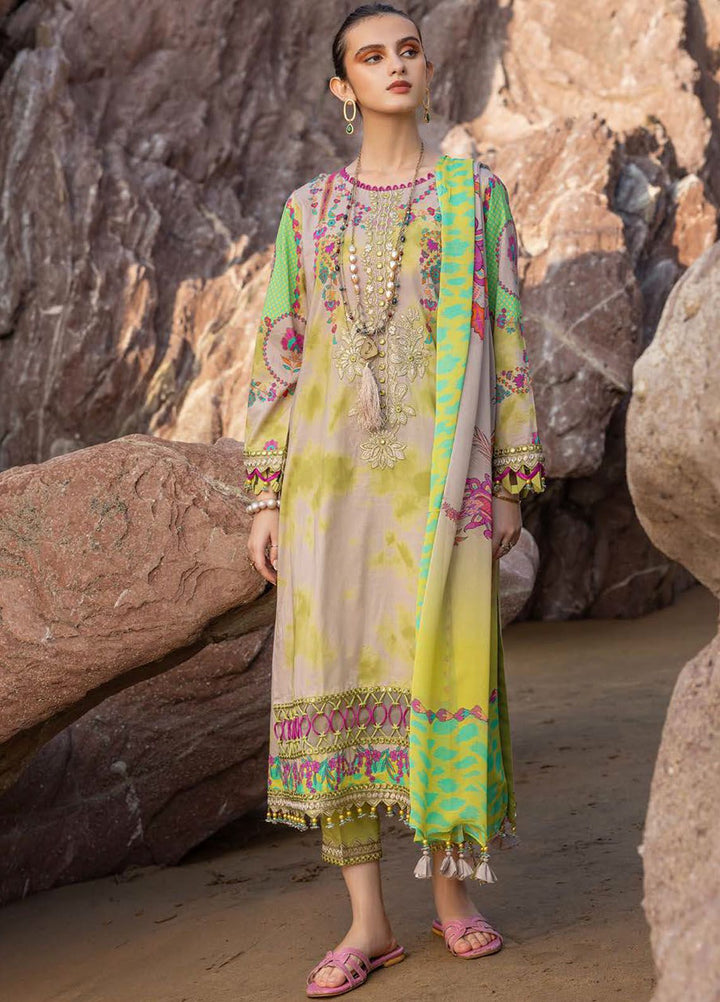 Sunshine By Charizma Embroidered Lawn Suit Unstitched 3 Piece CRZ24SL SN4-08 - Summer Collection
