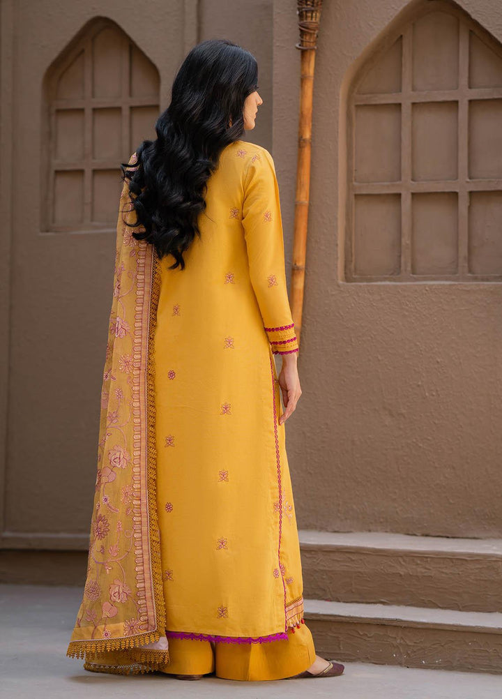 Surmai By Humdum Embroidered Lawn Suits Unstitched 3 Piece HD23S D-2 - Summer Collection