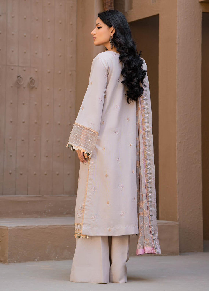 Surmai By Humdum Embroidered Lawn Suits Unstitched 3 Piece HD23S D-5 - Summer Collection