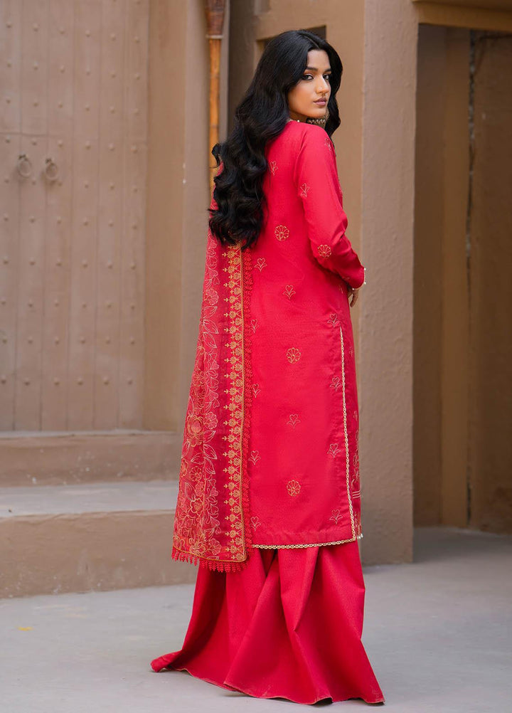 Surmai By Humdum Embroidered Lawn Suits Unstitched 3 Piece HD23S D-6 - Summer Collection