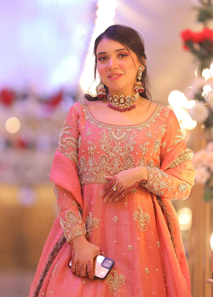 Syah Pret Embroidered Organza 3 Piece Suit Est-022 Blossom