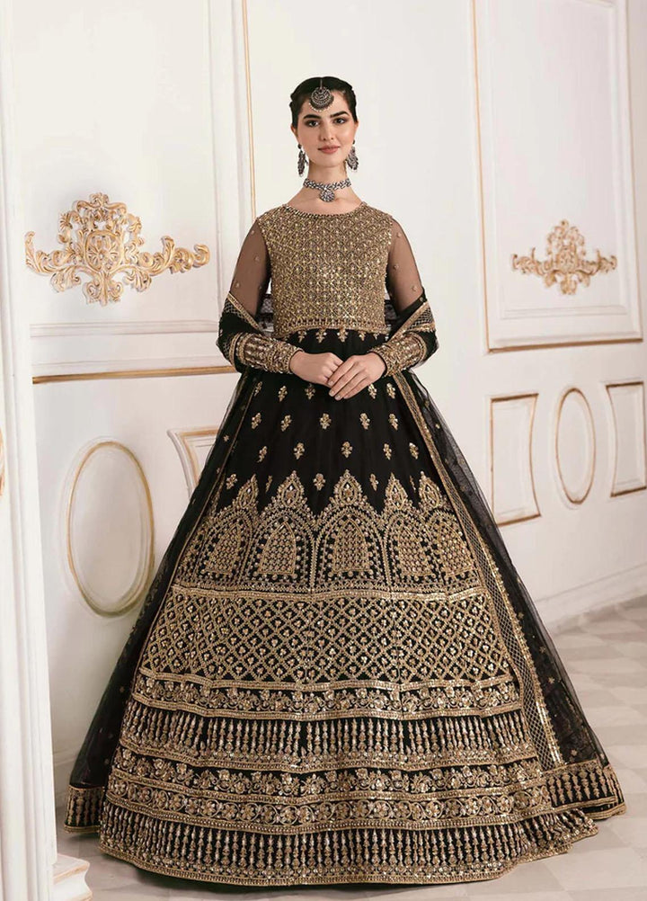 Sylvia By Akbar Aslam Embroidered Net Suits Unstitched 4 Piece AA23S 1453 Myrah - Wedding Collection