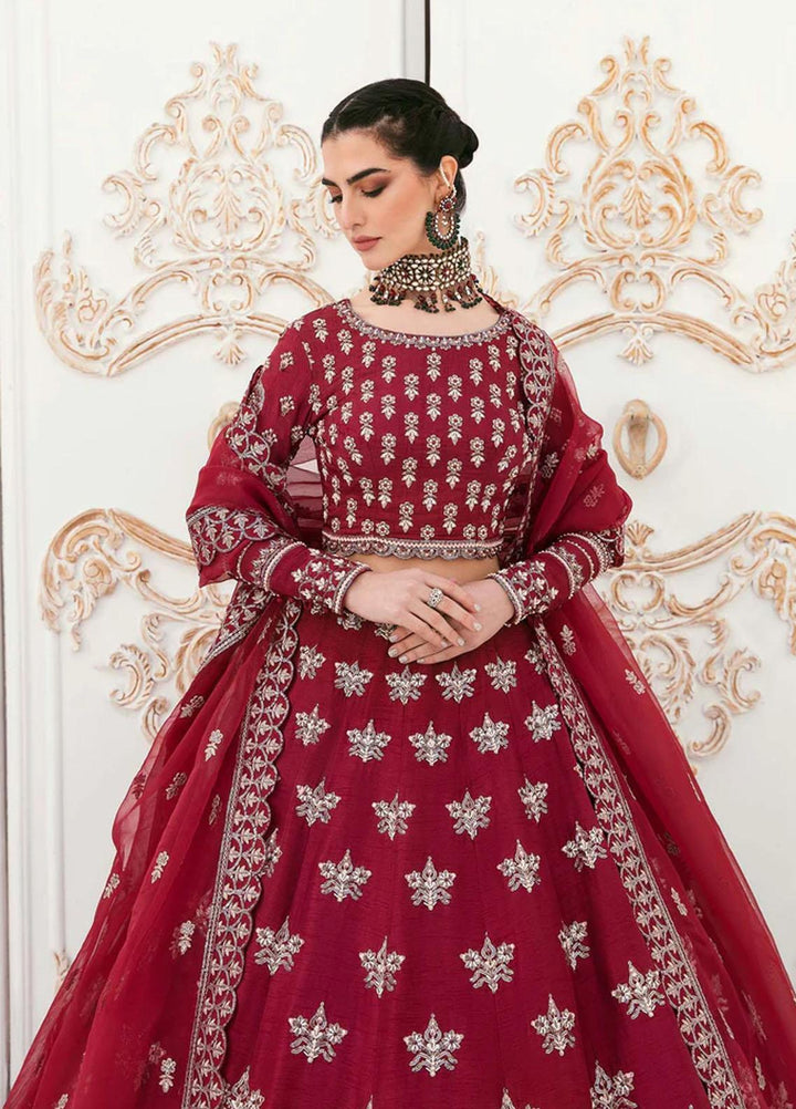 Sylvia By Akbar Aslam Embroidered Raw Silk Suits Unstitched 3 Piece AA23S 1454 Suhan - Wedding Collection