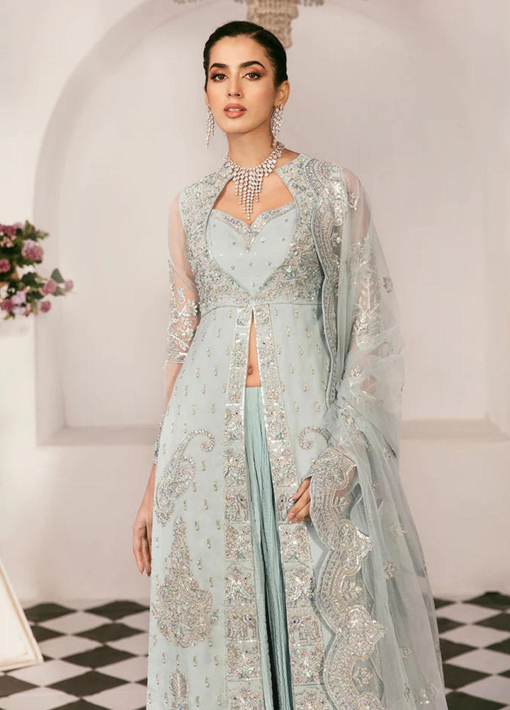 Sylvia By Akbar Aslam Embroidered Organza Suits Unstitched 4 Piece AA23S 1456 Ranyah - Wedding Collection