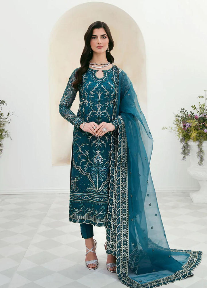 Sylvia By Akbar Aslam Embroidered Organza Suits Unstitched 4 Piece AA23S 1457 Lara - Wedding Collection