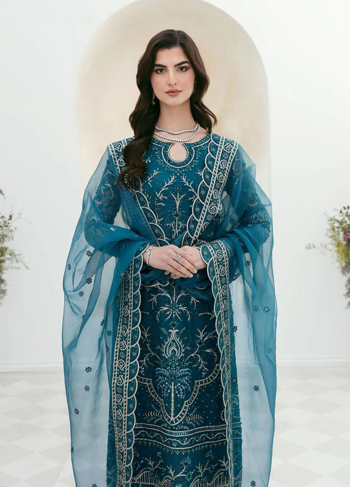 Sylvia By Akbar Aslam Embroidered Organza Suits Unstitched 4 Piece AA23S 1457 Lara - Wedding Collection