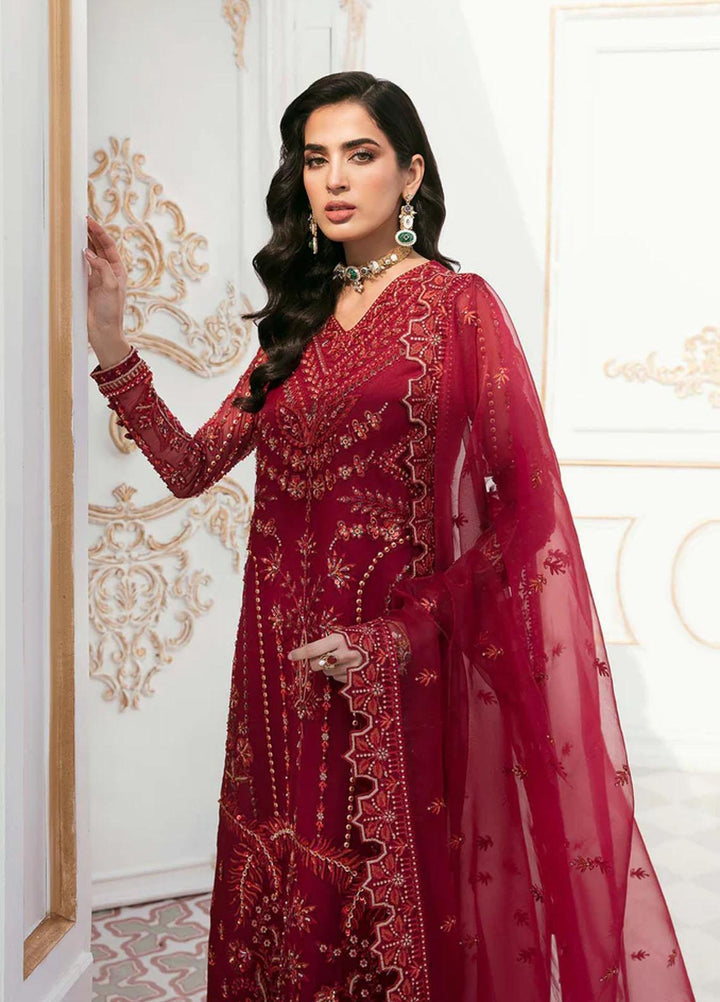 Sylvia By Akbar Aslam Embroidered Organza Suits Unstitched 4 Piece AA23S 1458 kaya - Wedding Collection