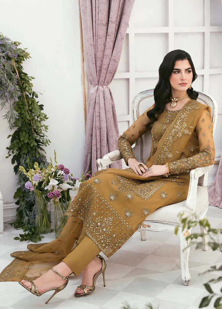 Sylvia By Akbar Aslam Embroidered Organza Suits Unstitched 4 Piece AA23S 1459 Synthia - Wedding Collection