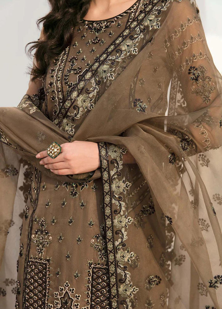 Sylvia By Akbar Aslam Embroidered Organza Suits Unstitched 4 Piece AA23S 1460 Nurre - Wedding Collection