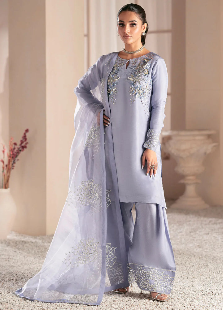 Symphony by AJR Pret Embroidered 3 Piece Suit Crimson