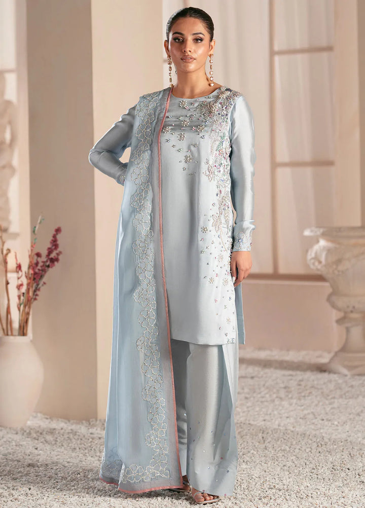 Symphony by AJR Pret Embroidered 3 Piece Suit Midnight Bloom