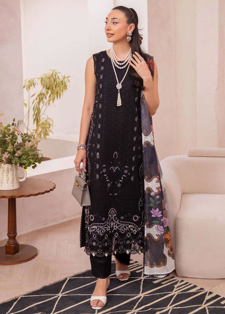 Symphony by Neeshay Embroidered Lawn Suits Unstitched 3 Piece NSH25SLL Inkstone - Summer Collection