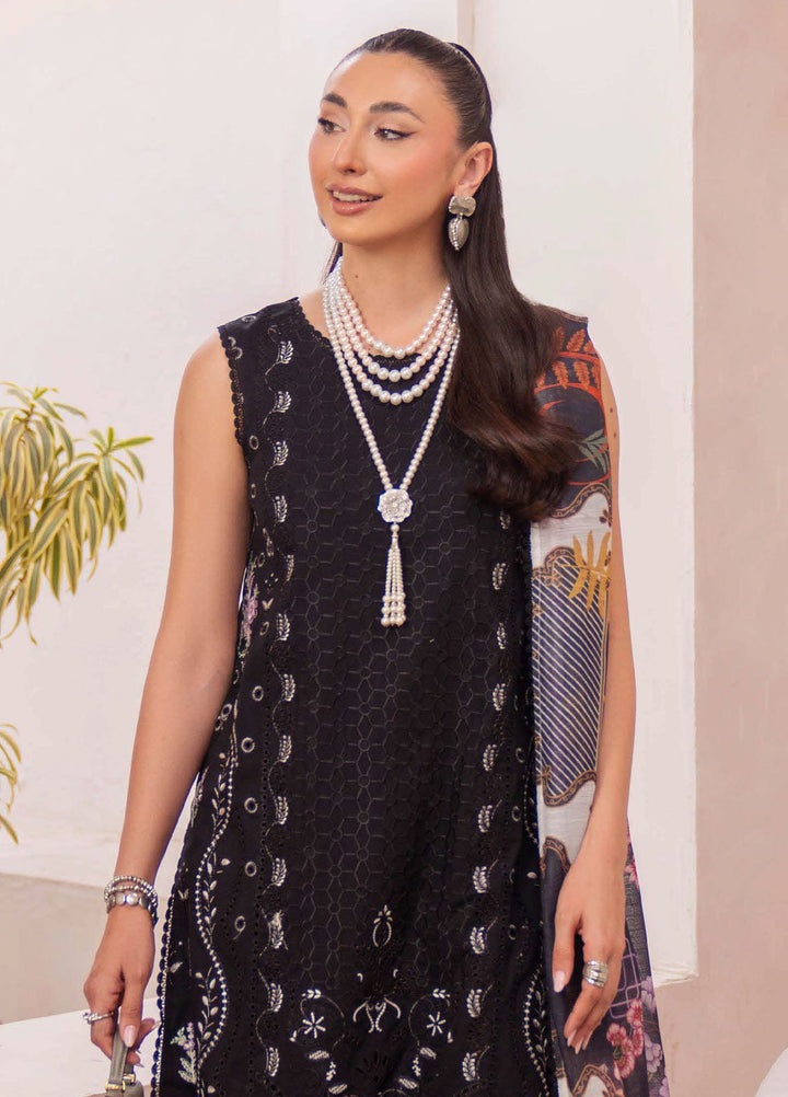 Symphony by Neeshay Embroidered Lawn Suits Unstitched 3 Piece NSH25SLL Inkstone - Summer Collection