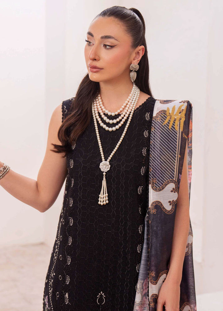 Symphony by Neeshay Embroidered Lawn Suits Unstitched 3 Piece NSH25SLL Inkstone - Summer Collection