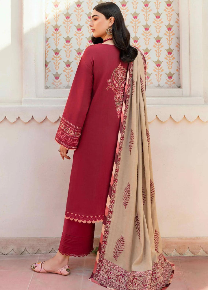 Taabeer By Seran Embroidered Khaddar Suits Unstitched 3 Piece SRN23T Nayaab - Luxury Collection