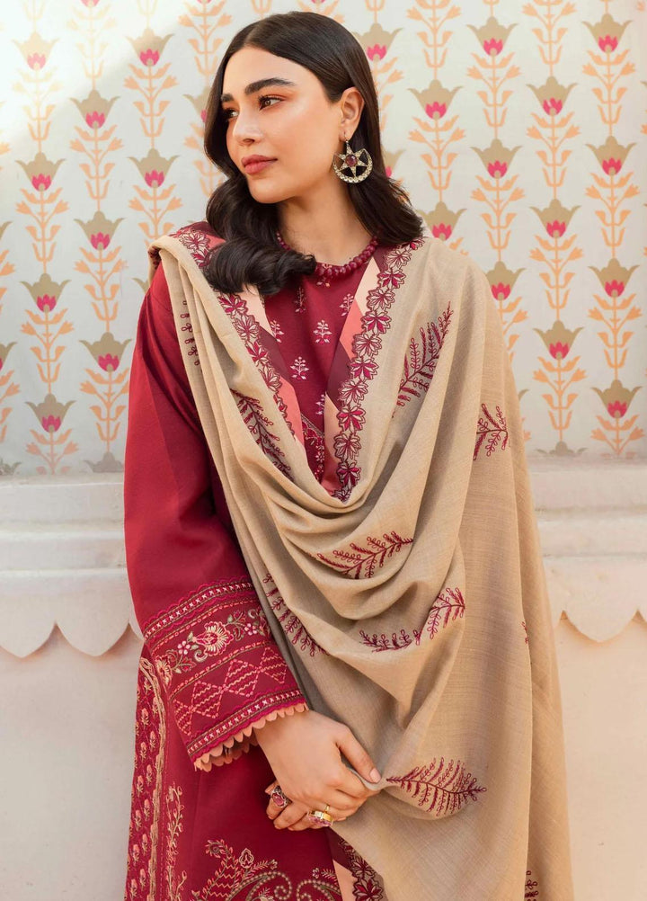 Taabeer By Seran Embroidered Khaddar Suits Unstitched 3 Piece SRN23T Nayaab - Luxury Collection