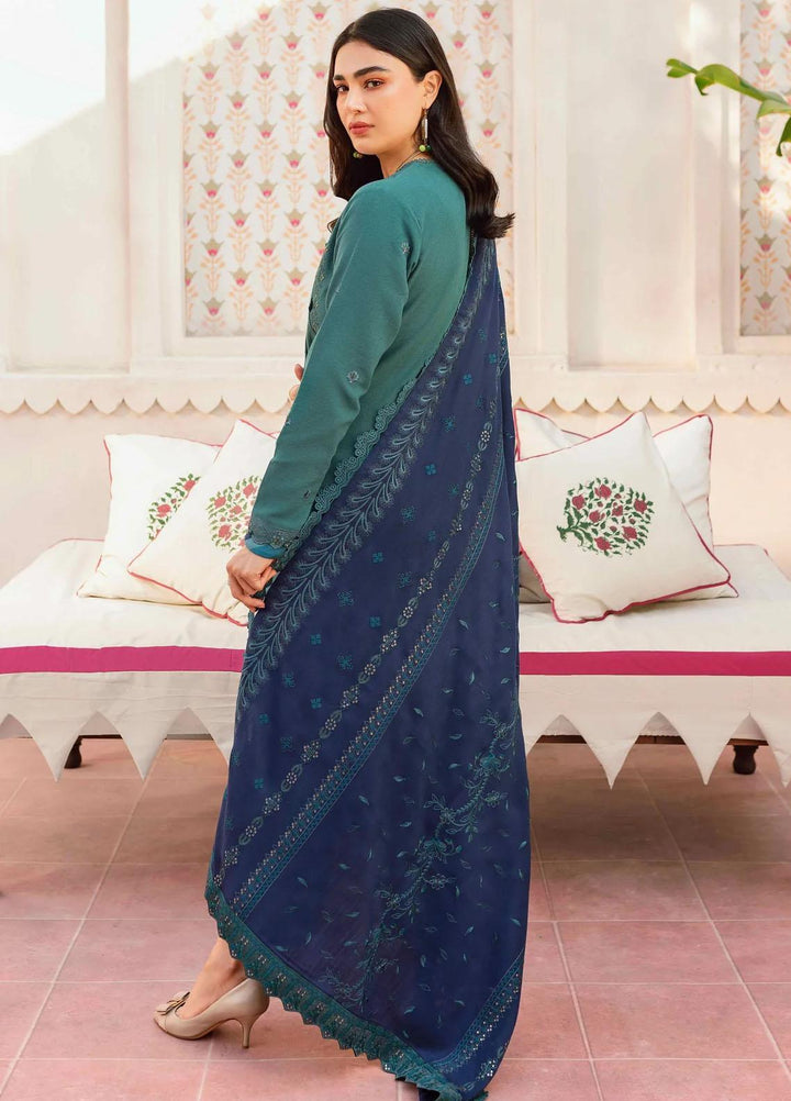 Taabeer By Seran Embroidered Khaddar Suits Unstitched 3 Piece SRN23T Suroor - Luxury Collection