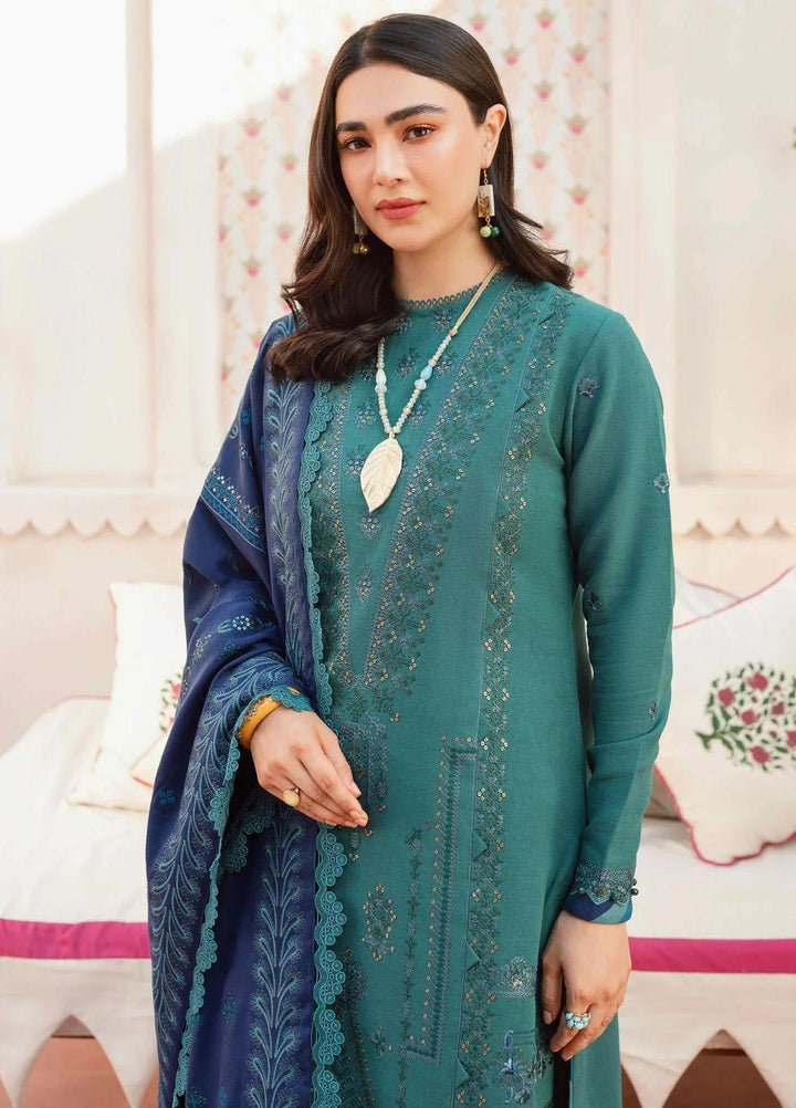 Taabeer By Seran Embroidered Khaddar Suits Unstitched 3 Piece SRN23T Suroor - Luxury Collection
