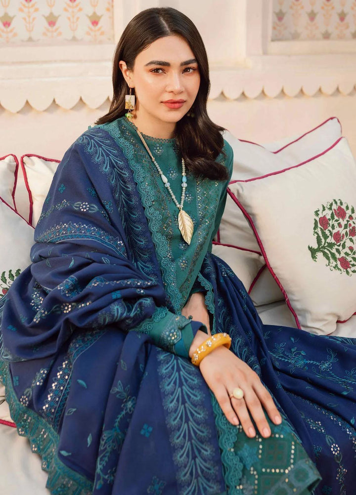 Taabeer By Seran Embroidered Khaddar Suits Unstitched 3 Piece SRN23T Suroor - Luxury Collection