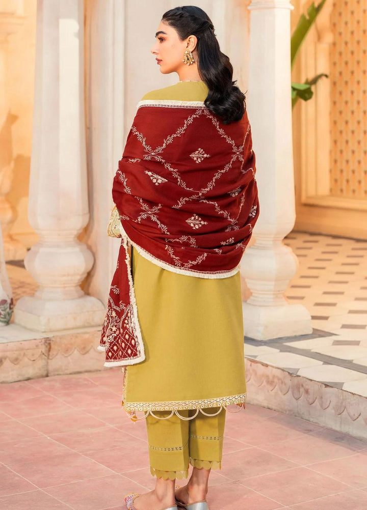 Taabeer By Seran Embroidered Khaddar Suits Unstitched 3 Piece SRN23T Falak - Luxury Collection