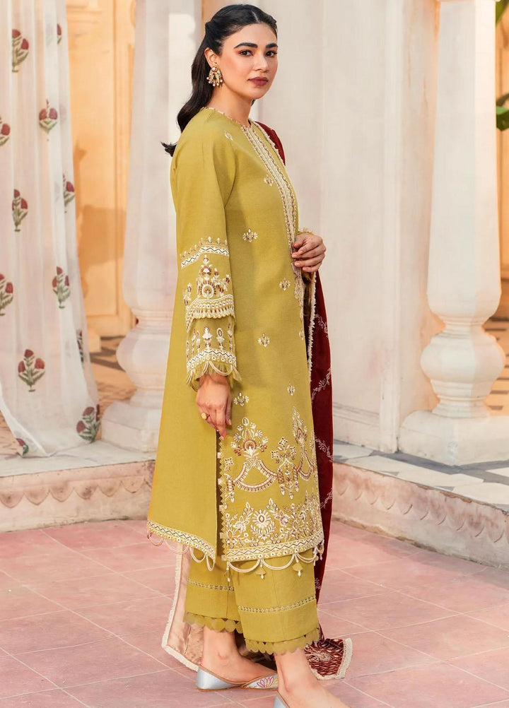 Taabeer By Seran Embroidered Khaddar Suits Unstitched 3 Piece SRN23T Falak - Luxury Collection