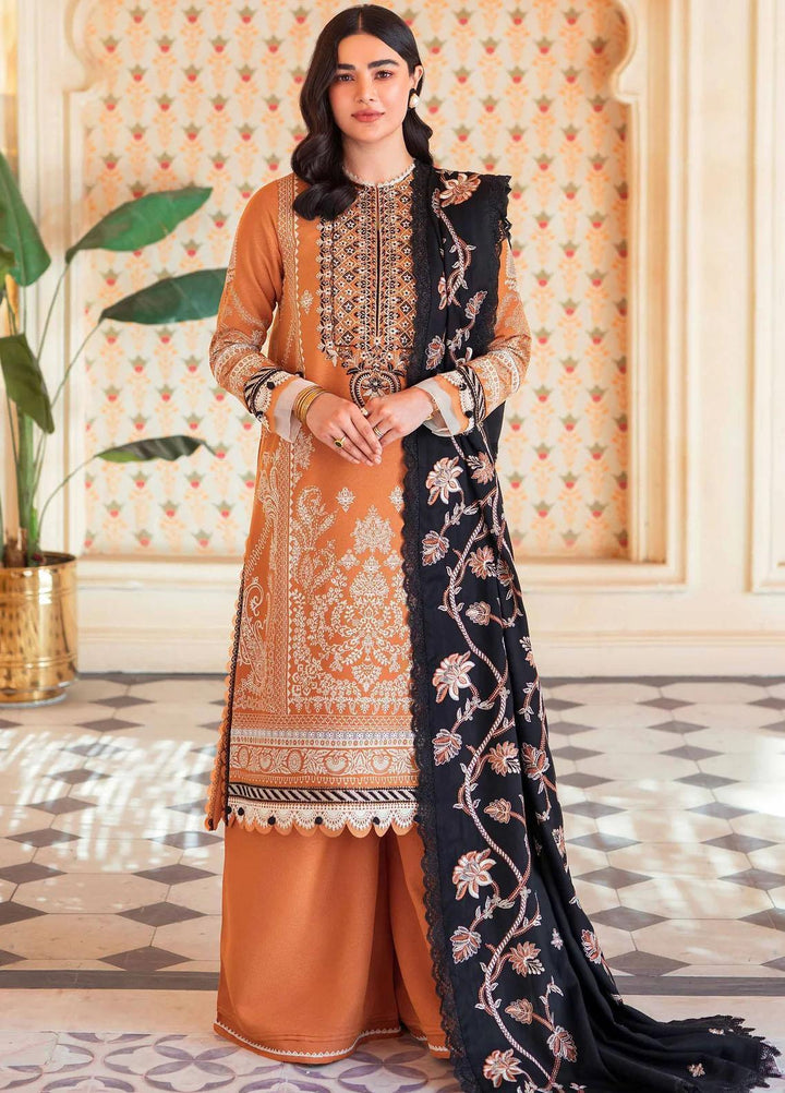 Taabeer By Seran Embroidered Karandi Suits Unstitched 3 Piece SRN23T Qurbat - Luxury Collection