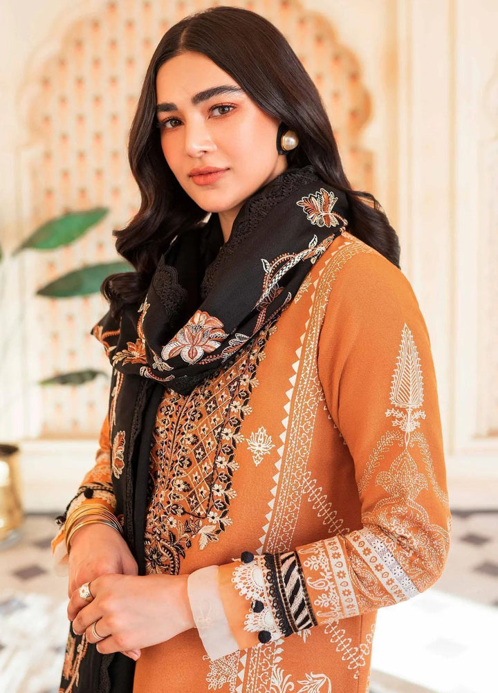 Taabeer By Seran Embroidered Karandi Suits Unstitched 3 Piece SRN23T Qurbat - Luxury Collection