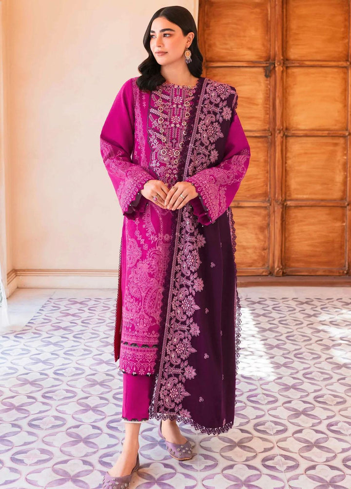 Taabeer By Seran Embroidered Khaddar Suits Unstitched 3 Piece SRN23T Nazneen - Luxury Collection