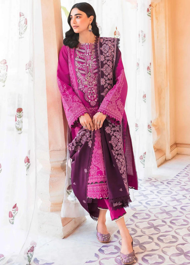 Taabeer By Seran Embroidered Khaddar Suits Unstitched 3 Piece SRN23T Nazneen - Luxury Collection