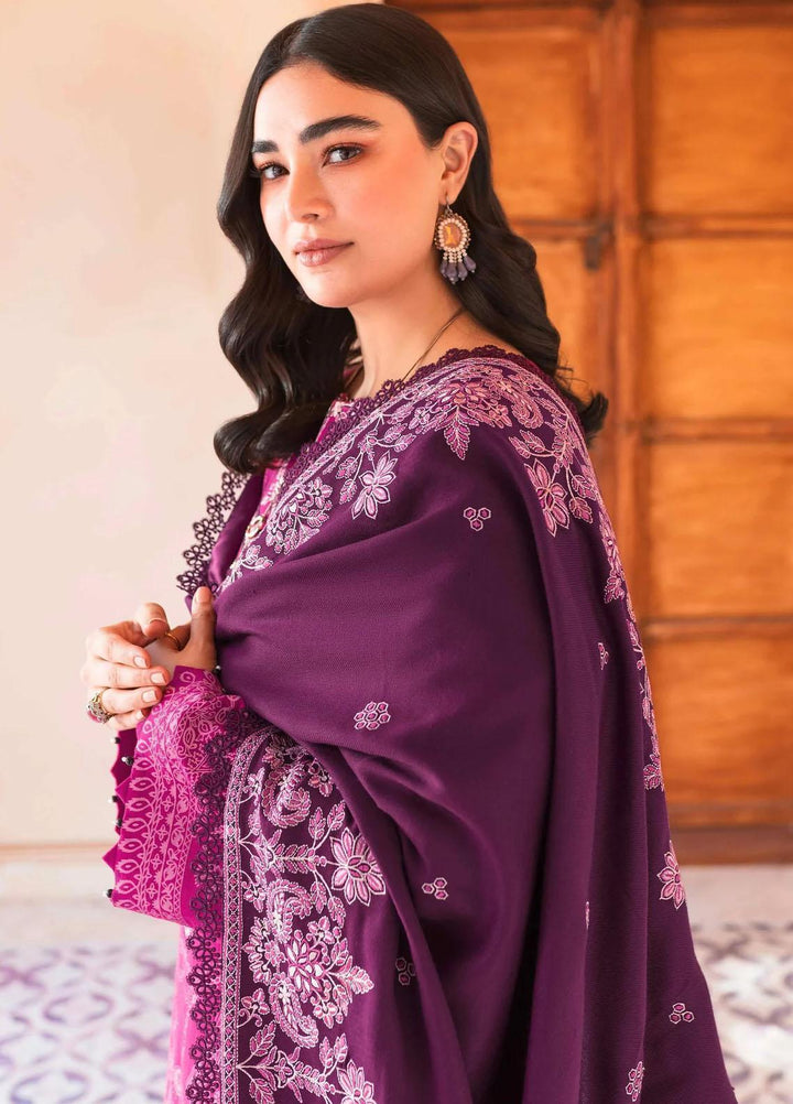 Taabeer By Seran Embroidered Khaddar Suits Unstitched 3 Piece SRN23T Nazneen - Luxury Collection