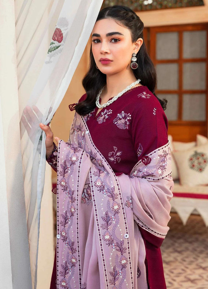 Taabeer By Seran Embroidered Khaddar Suits Unstitched 3 Piece SRN23T Aafreen - Luxury Collection