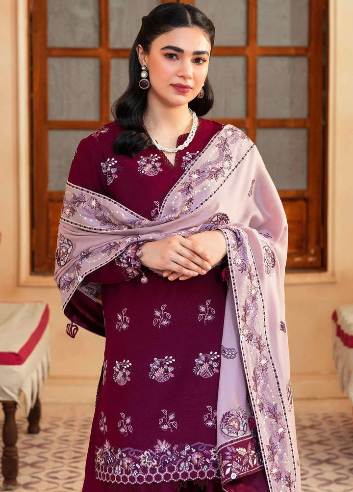 Taabeer By Seran Embroidered Khaddar Suits Unstitched 3 Piece SRN23T Aafreen - Luxury Collection