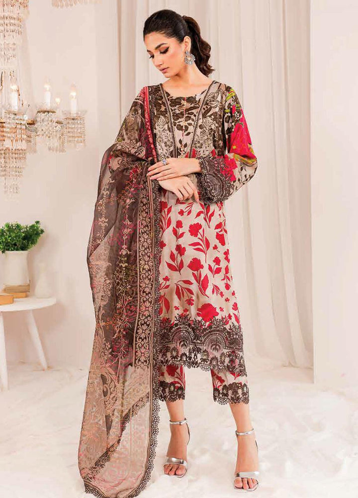 Tabeer By Charizma Embroidered Silk Suits Unstitched 3 Piece CRZ23TS CTW-07 - Winter Collection