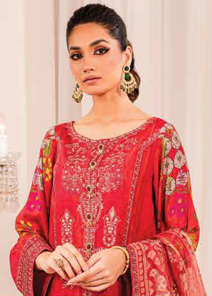 Tabeer By Charizma Embroidered Silk Suits Unstitched 3 Piece CRZ23TS CTW-08 - Winter Collection