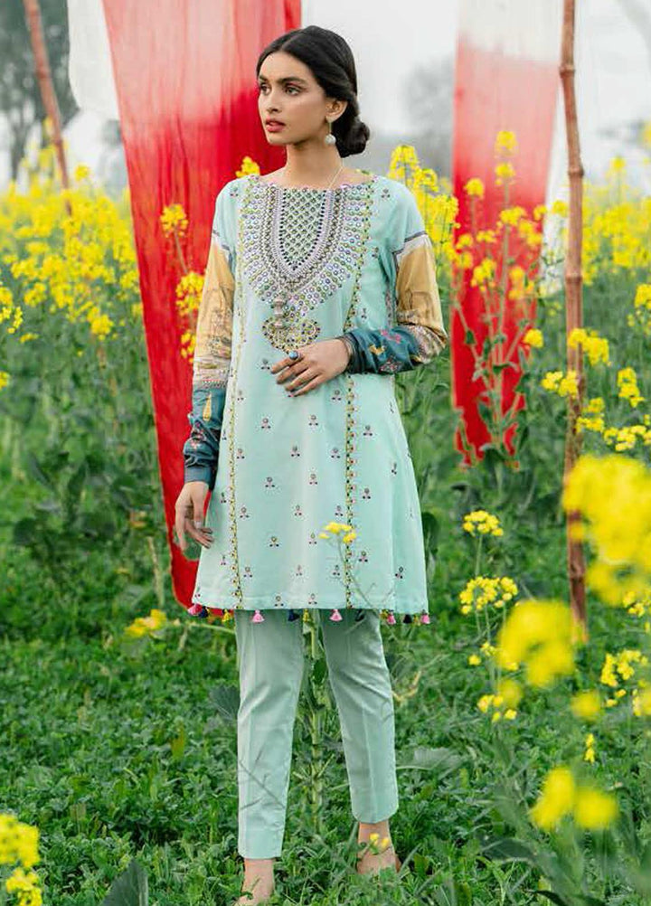 Tabeer by Cross Stitch Embroidered Lawn Suits Unstitched 2 Piece CS21T 23-ACUSTIC BLOOM - Summer Collection
