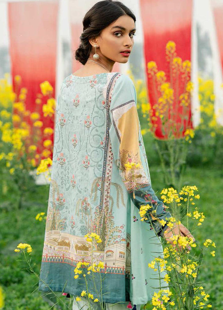 Tabeer by Cross Stitch Embroidered Lawn Suits Unstitched 2 Piece CS21T 23-ACUSTIC BLOOM - Summer Collection
