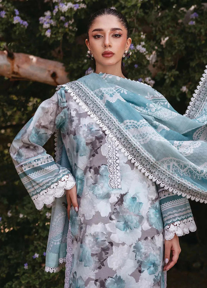 Tahra by Zainab Chottani Embroidered Lawn Suit Unstitched 3 Piece ZC24T 3B Zinnia - Summer Collection