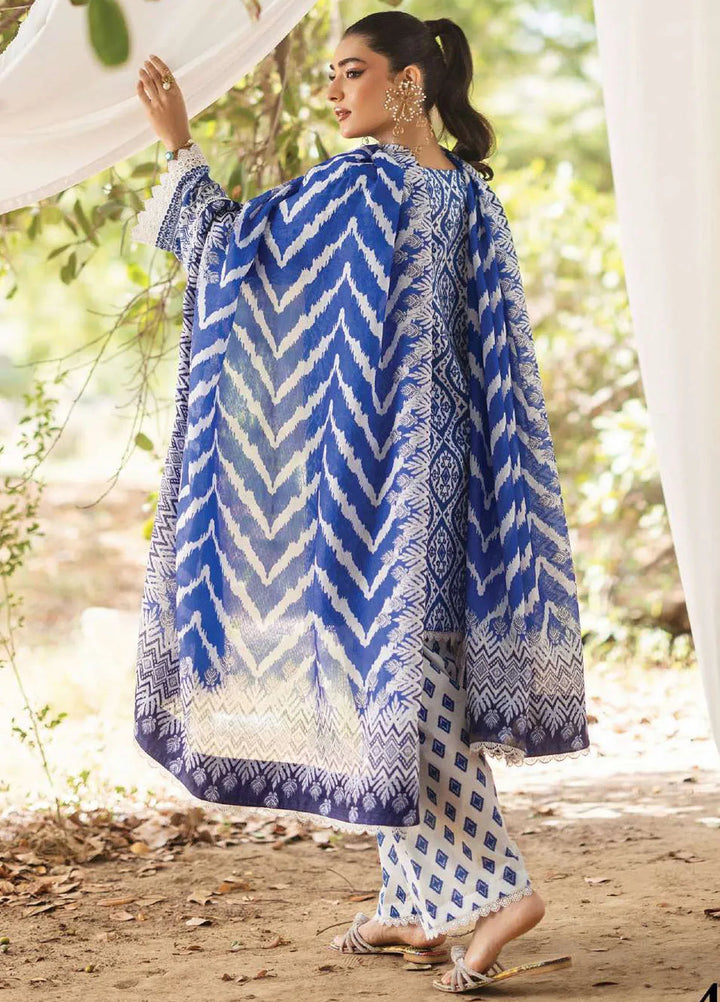 Tahra by Zainab Chottani Embroidered Lawn Suit Unstitched 3 Piece ZC24T 4A Leena - Summer Collection