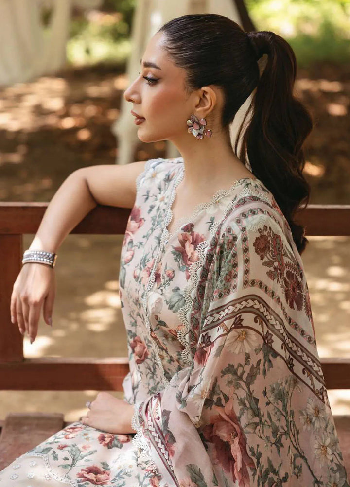 Tahra by Zainab Chottani Embroidered Lawn Suit Unstitched 3 Piece ZC24T 5B Samaha - Summer Collection